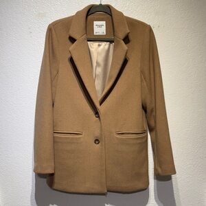 Abercrombie & Fitch Wool Blend Blazer Coat